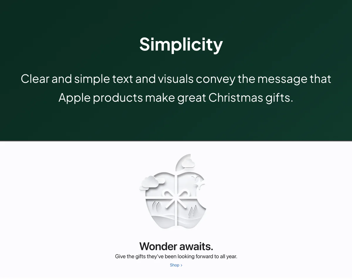 Simplicity on Apple’s Website