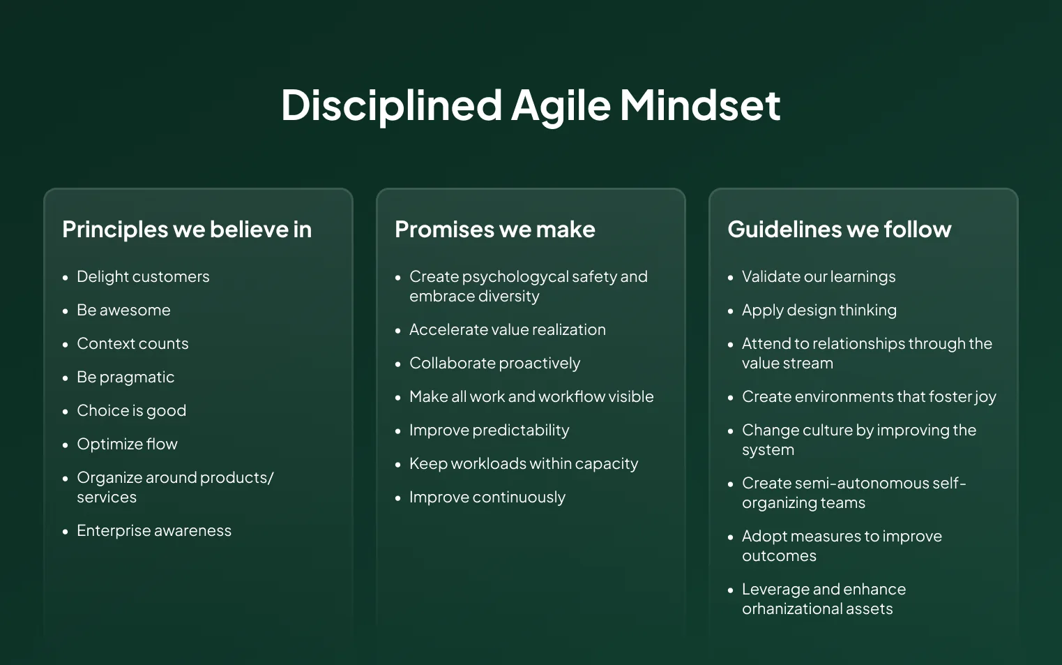 Disciplined Agile (DA)