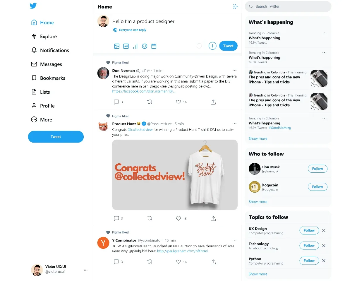 Twitter Feed and Miller’s Law