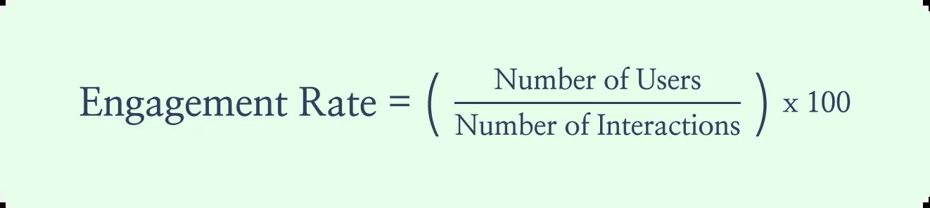 Formula for Engagement Rate