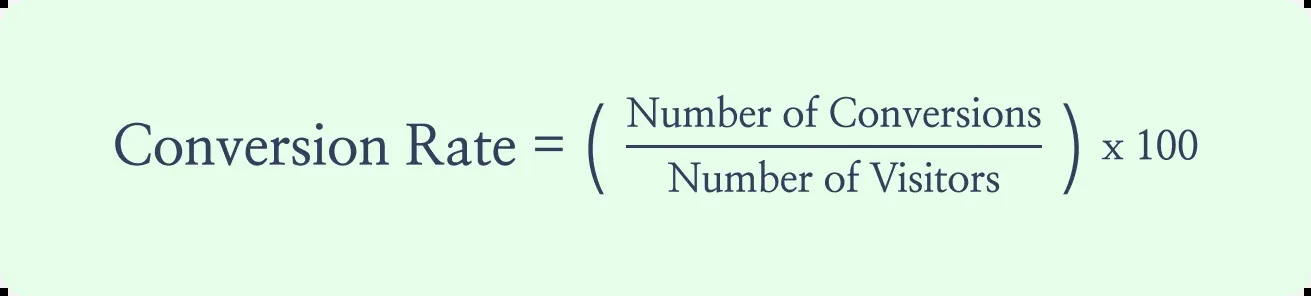 Formula for Conversion Rate