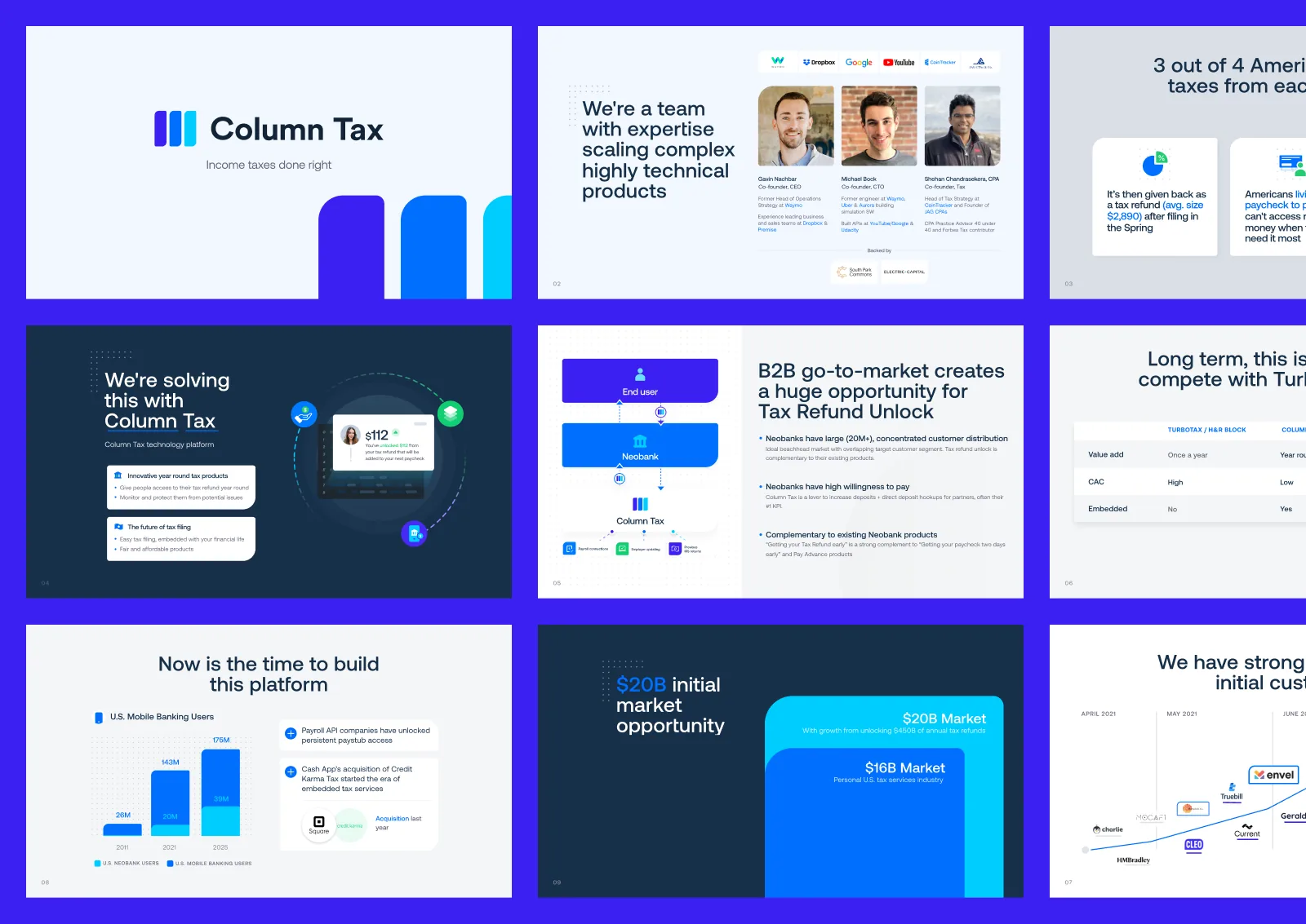 Column Tax website redesign