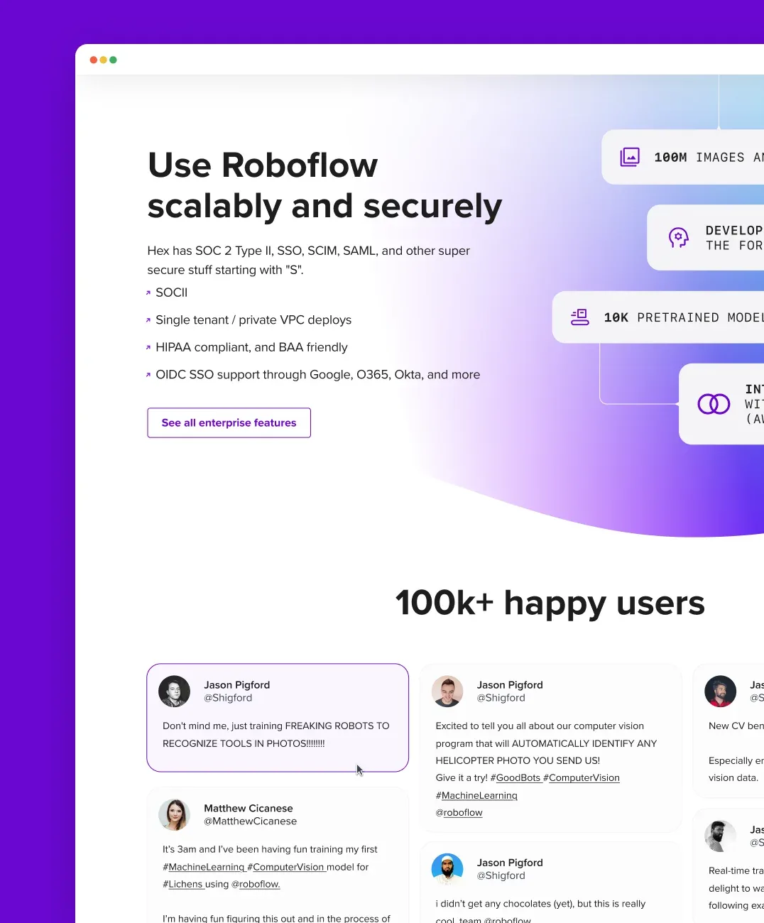 High-fidelity detail from the Roboflow landing page