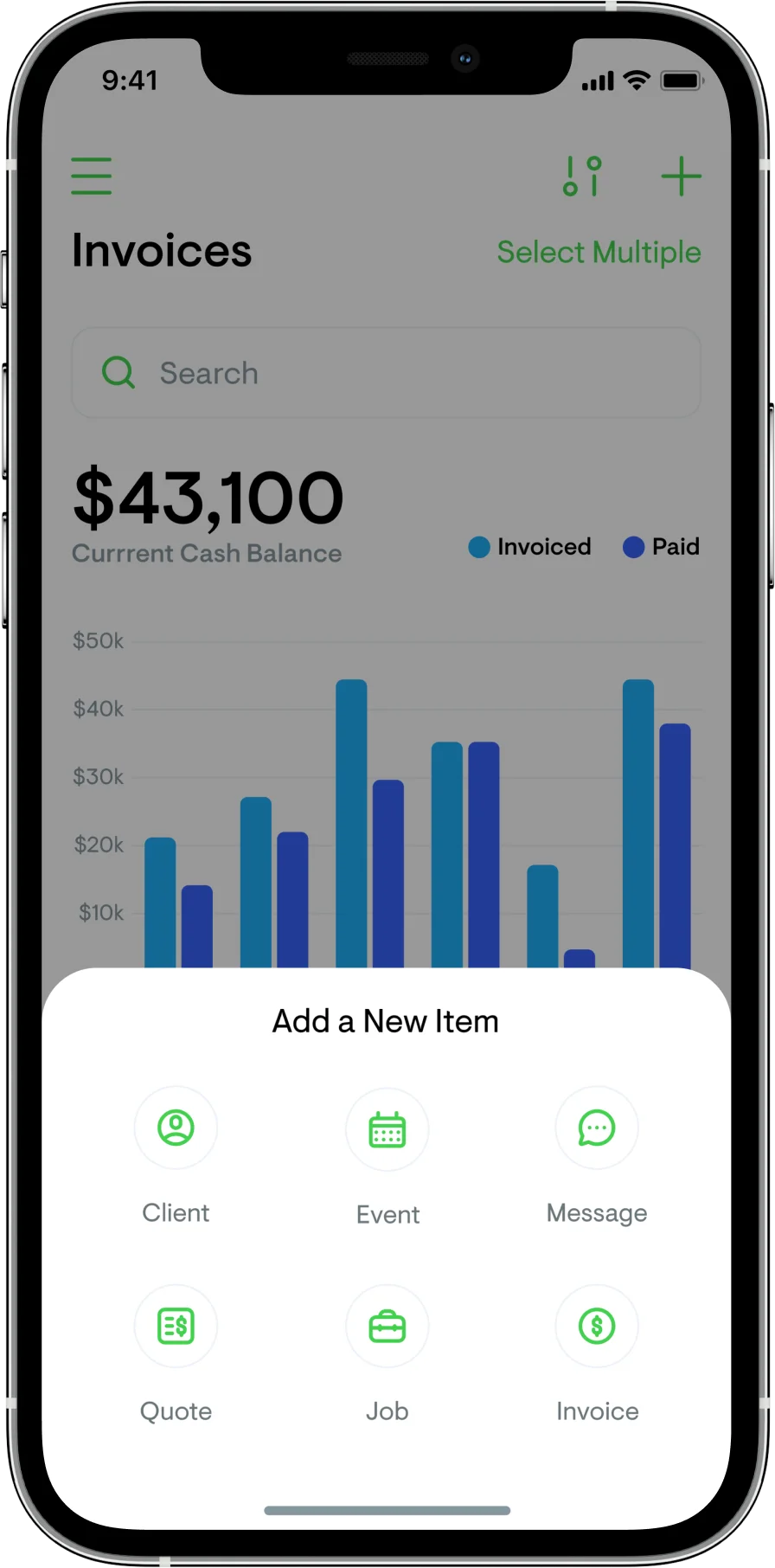 Quick actions floating button design