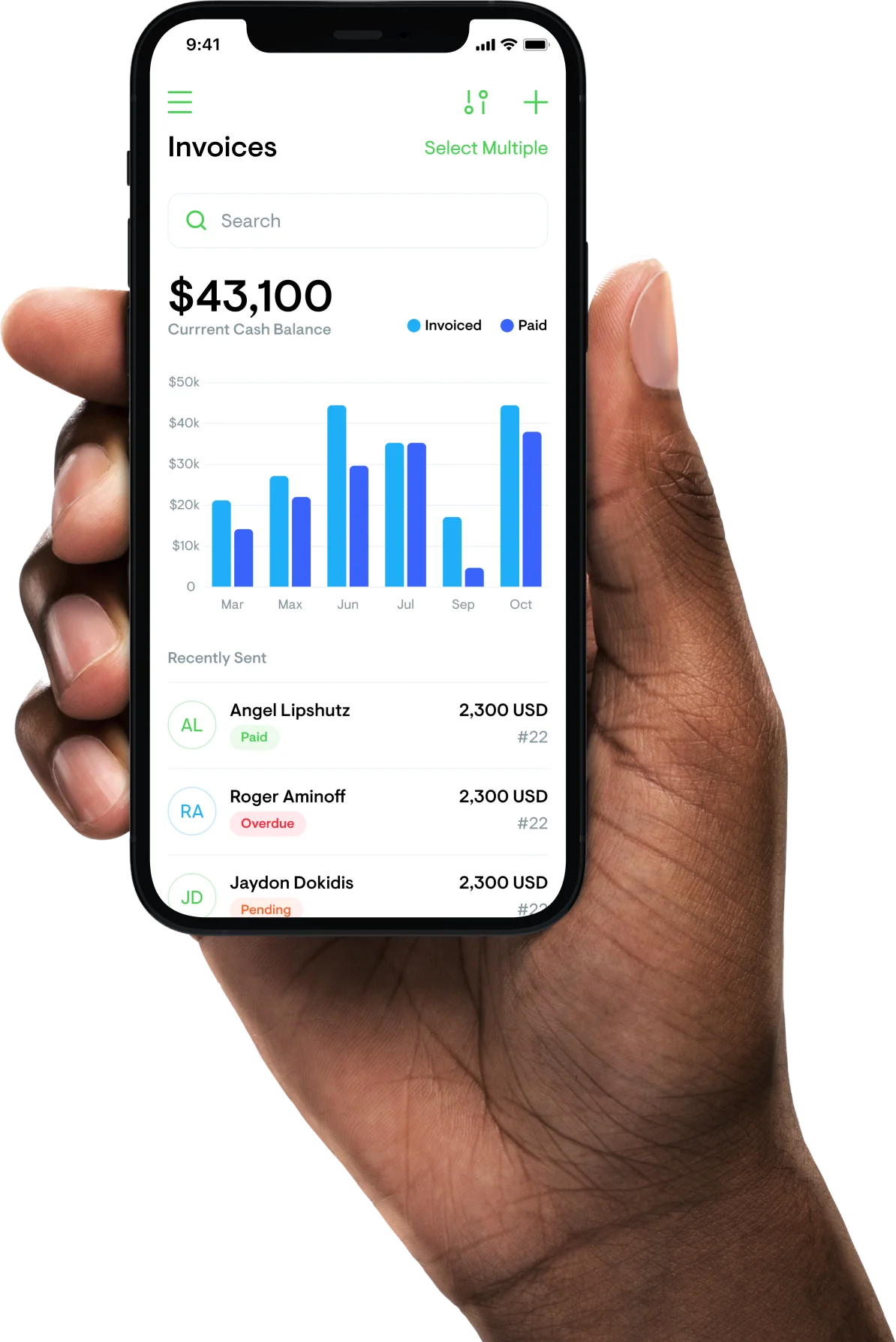 Mobile app for tradespeople