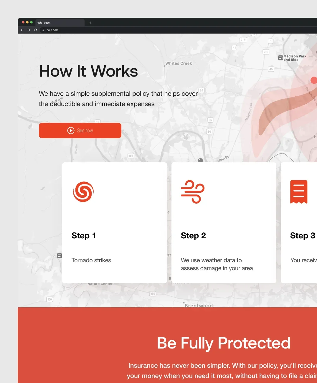 Payout status screen